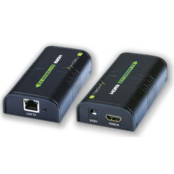 Techly IDATA EXTIP-373 audio/video extender AV-zender & ontvanger Zwart