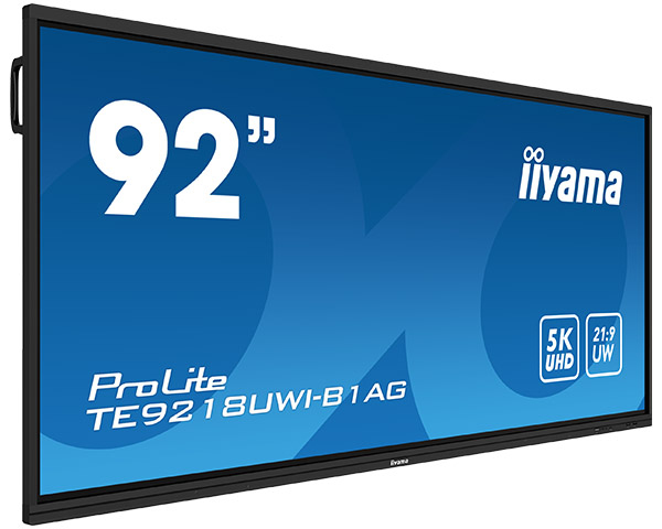 iiyama TE9218UWI-B1AG beeldkrant Interactief flatscreen 2,32 m (91.5") LED Wifi 500 cd/m² 5K Ultra HD Zwart Touchscreen Type processor Android 16/7 - Afbeelding 13