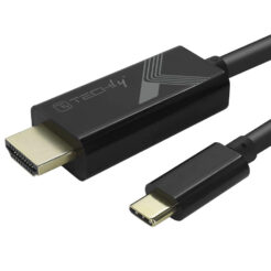 Techly IADAP-USBC-HDMI5TY video kabel adapter 5 m USB Type-C HDMI Type A (Standaard) Zwart