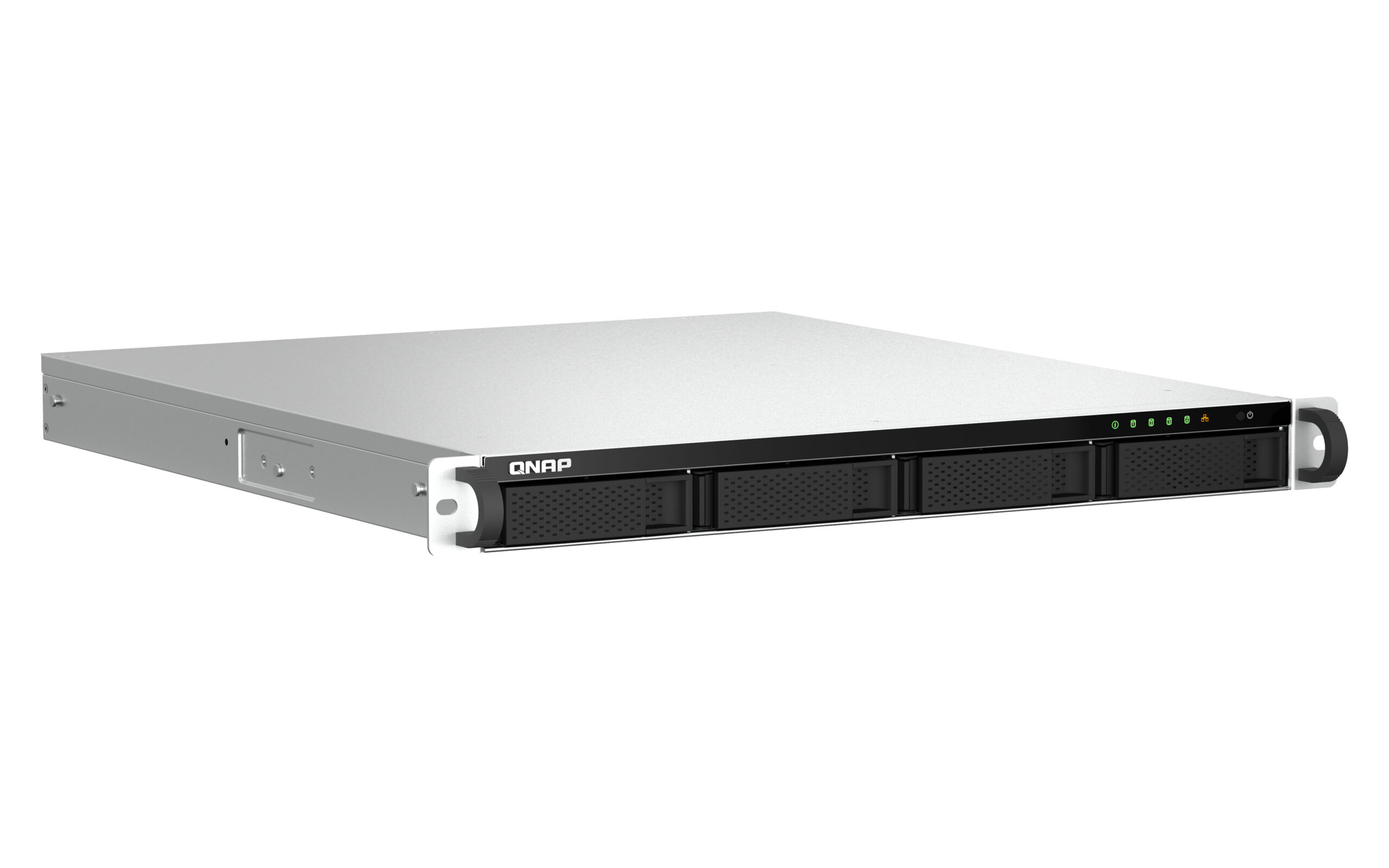 QNAP TS-464U NAS Rack (1U) Intel® Celeron® N5095 8 GB DDR4 0 TB QNAP Turbo System Aluminium, Zwart - Afbeelding 3