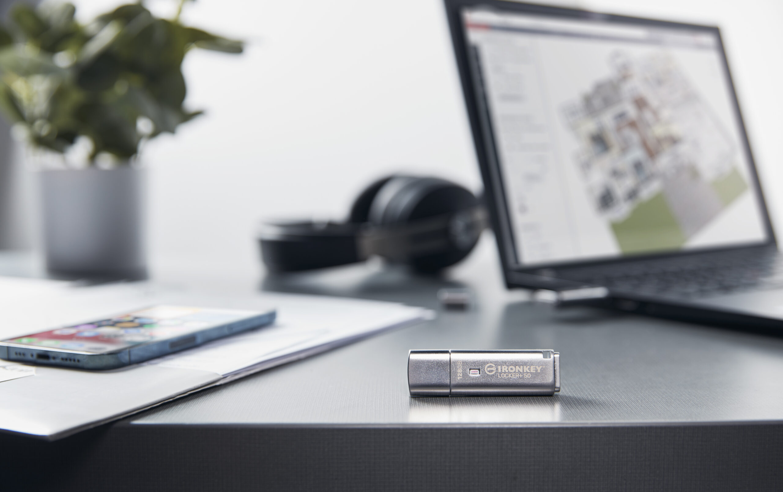 Kingston Technology IronKey 128GB IKLP50 AES USB, met 256-bits versleuteling - Afbeelding 10