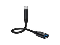 Conceptronic ABBY18B tussenstuk voor kabels USB-C USB-A Zwart - Afbeelding 5