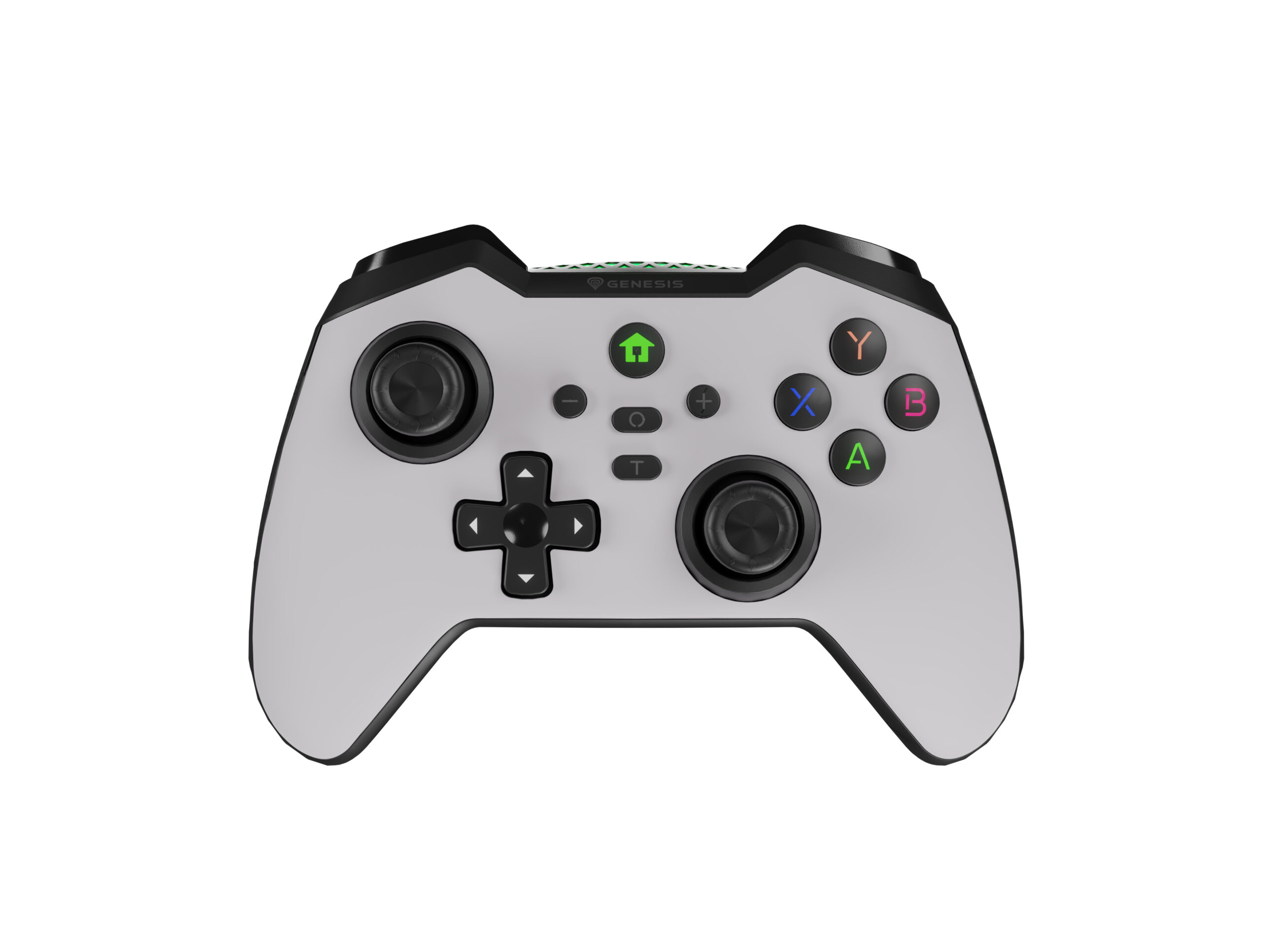GENESIS Mangan 400 Wit Bluetooth Gamepad Analoog/digitaal Android, MAC, Nintendo Switch, PC, iOS