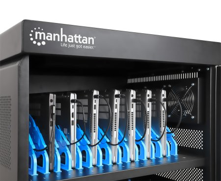 Manhattan 180948 wagen en kast voor management van draagbare apparatuur Wagentje voor draagbaar apparaatbeheer Zwart - Afbeelding 7