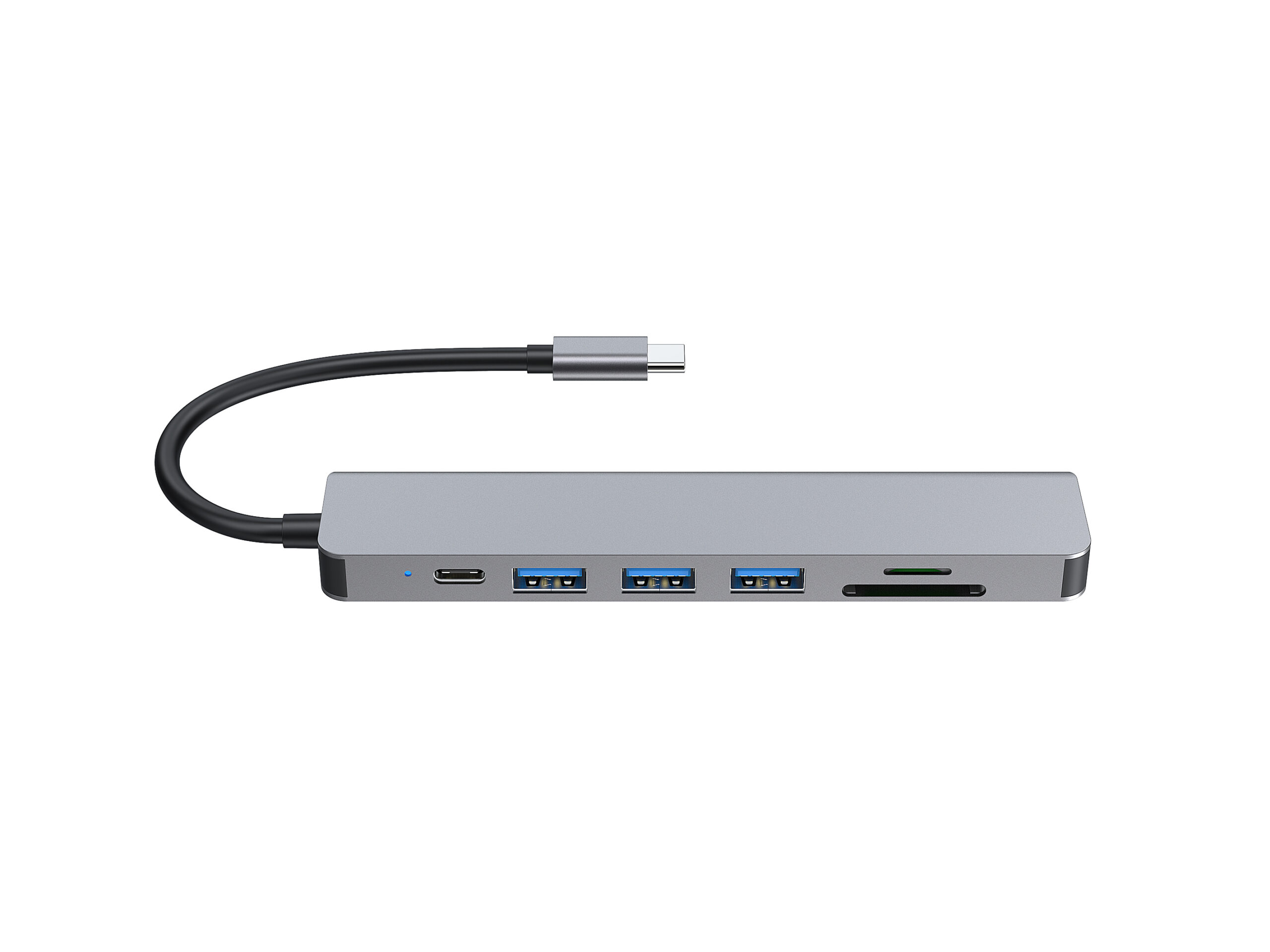 Equip 133494 USB-C 7 in 1 multifunctionele adapter, HDMI 4K/60Hz, USB 3.2 Gen1 x 3, TF/MICRO SD, 100W USB PD - Afbeelding 5