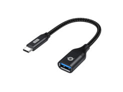 Conceptronic ABBY18B tussenstuk voor kabels USB-C USB-A Zwart