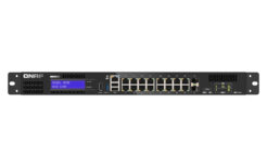 QNAP QGD-1600 Managed Gigabit Ethernet (10/100/1000) 1U Zwart, Grijs