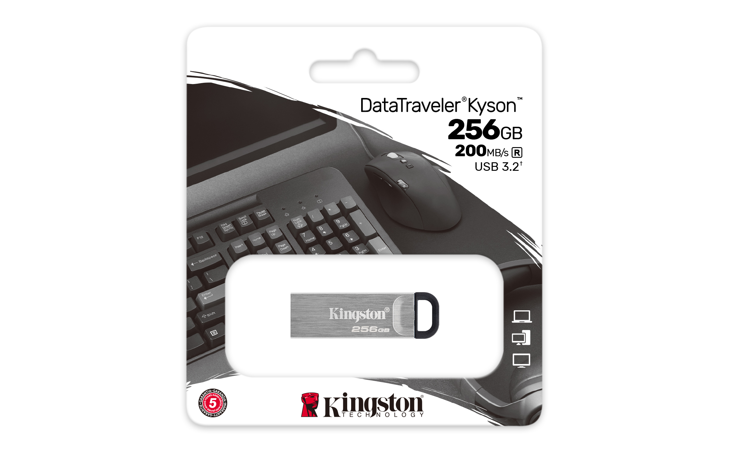 Kingston Technology DataTraveler 256GB Kyson usb-stick - Afbeelding 5