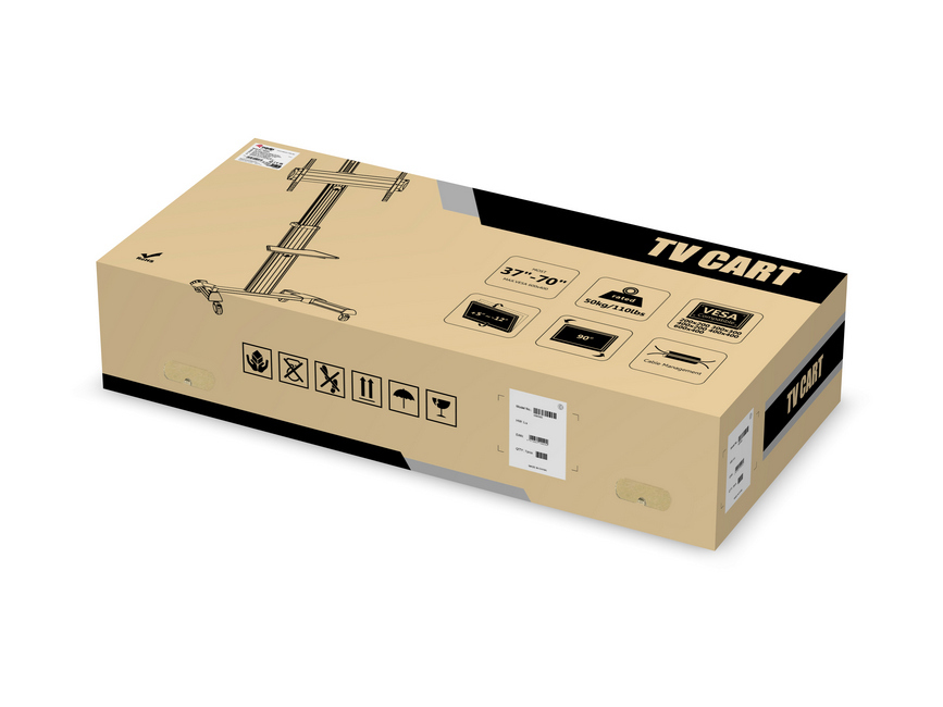 Equip 37"-70” Mobiele Vloersteun met 90° draai optie - Afbeelding 4