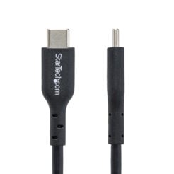 StarTech.com 3m USB-C Laadkabel, Charge & Sync, 60W (3A) PD, USB 2.0, Laptop Type C Laadkabel, TPE Mantel - Zwarte USB-C Oplaadkabel - Afbeelding 3