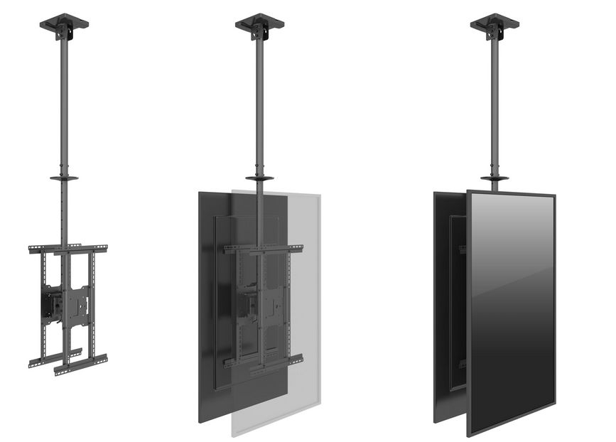 Equip 650370 32“-75” TV Plafondbeugel met dubbel scherm - Afbeelding 7