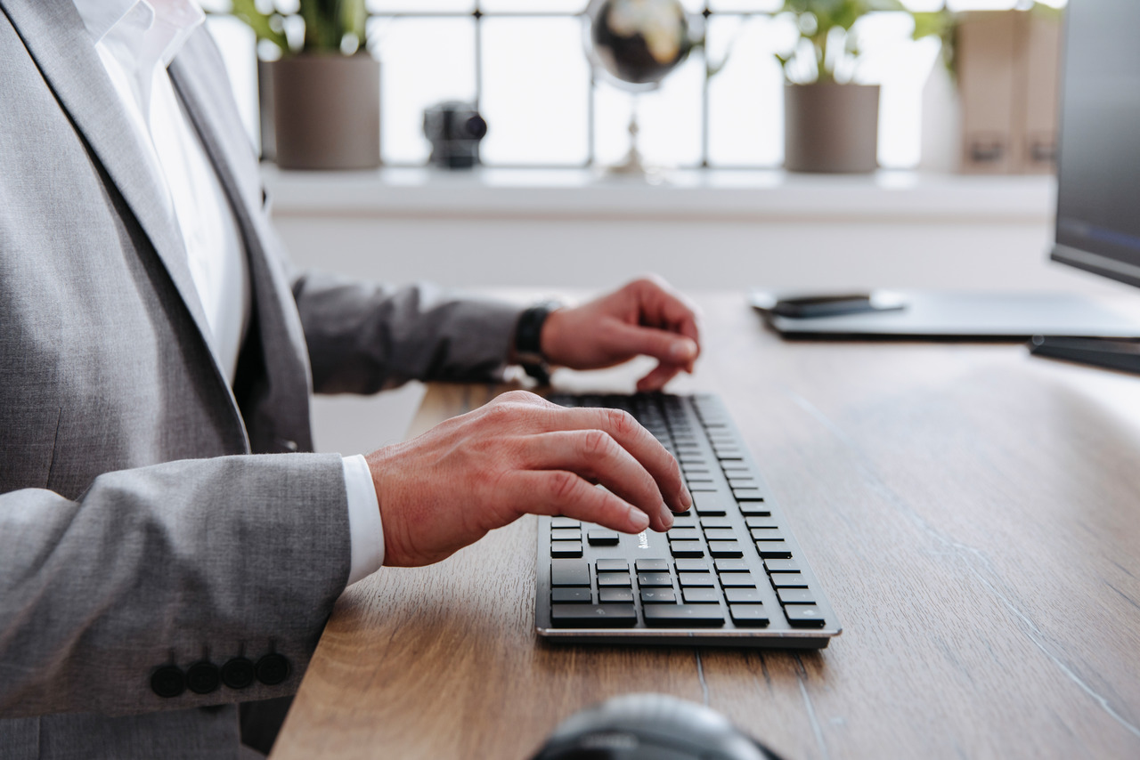 CHERRY KW X ULP toetsenbord Universeel USB + RF Wireless + Bluetooth QWERTZ Duits Zwart - Afbeelding 5