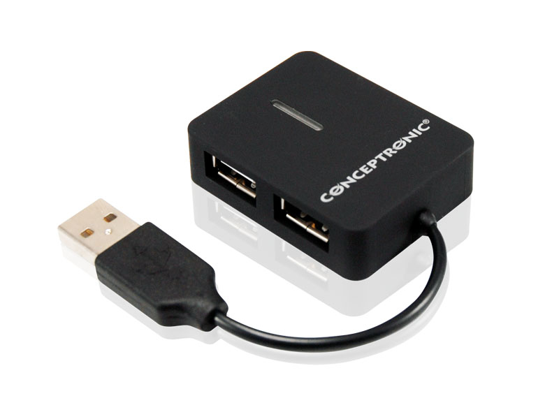Conceptronic Travel 4 Ports USB Hub - Afbeelding 2