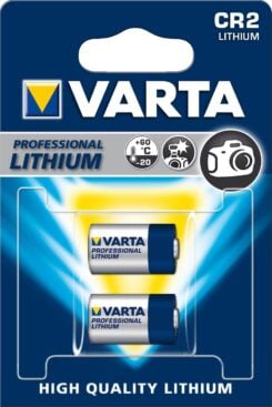 CR2, 3V, 920mAh, zilver/blauw
