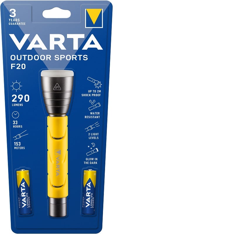 Varta zaklantaarn Outdoor Sports Flashlight F20 2AA