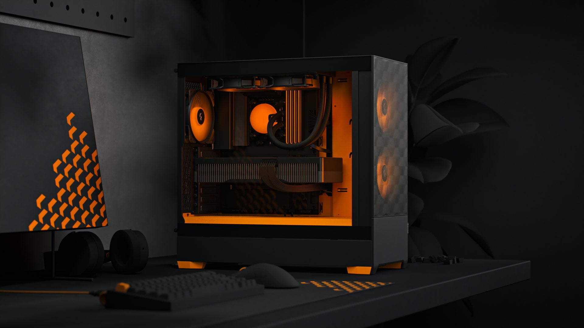 FRACTAL DESIGN Behuizing Pop Air RGB White TG Clear Tint