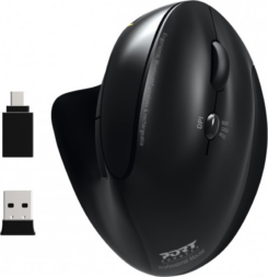 Port MOUSE ERGONOMIC RECHARGEABLE BLUETOOTH RIGHT HANDED