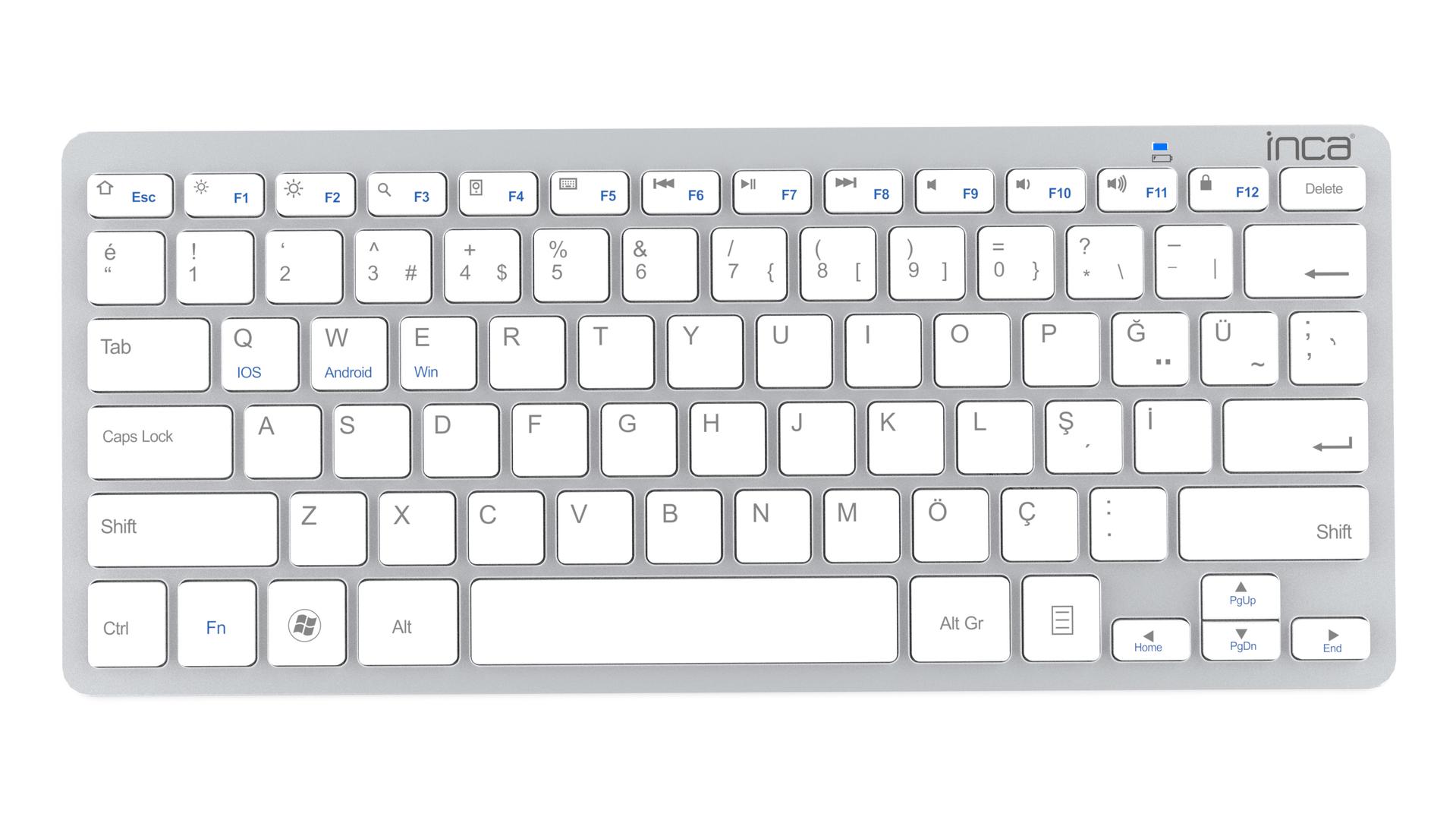 INCA keyboard IBK-569BT ultradünn, Bluetooth, Multimedia,SI retail