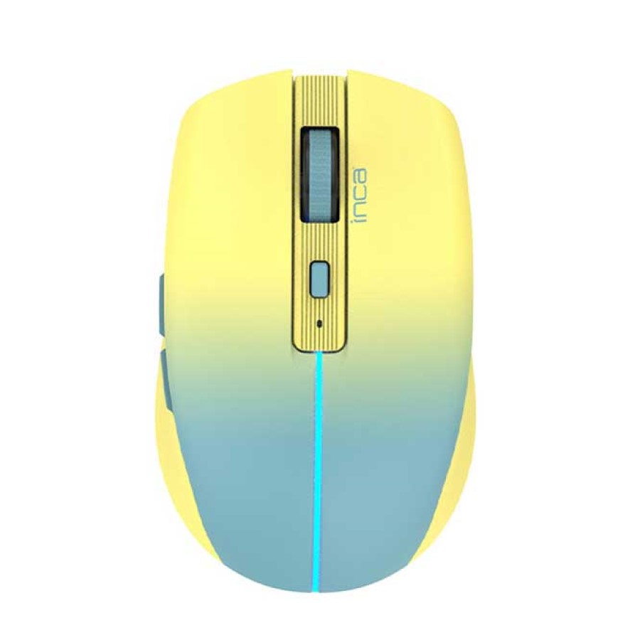 INCA Maus IWM-511RS   1600 DPI,Wrls & BT,6D Taste,  Gelb