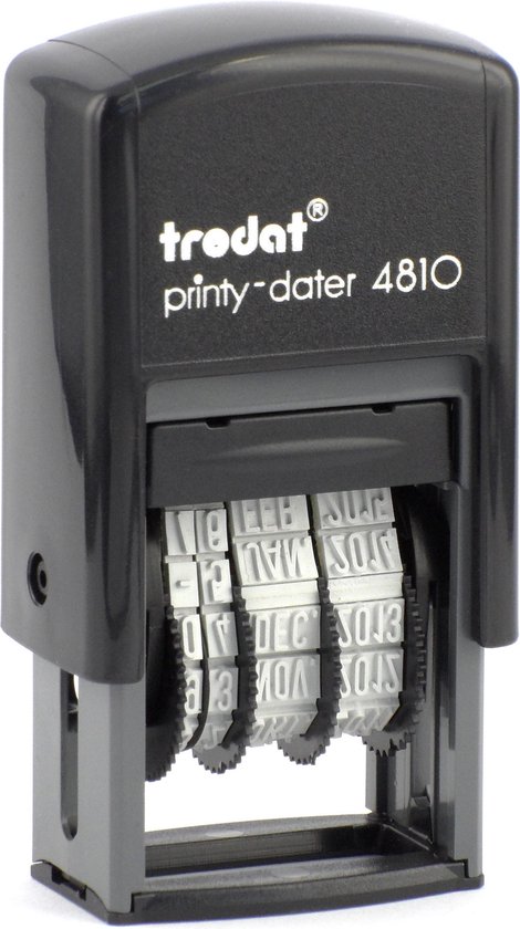 trodat Datumstempel Printy NL schw + Kissen schw 4810