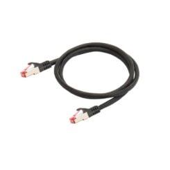 Python Cat.6 Patchkabel met Nylongeflecht zwart 0,5m