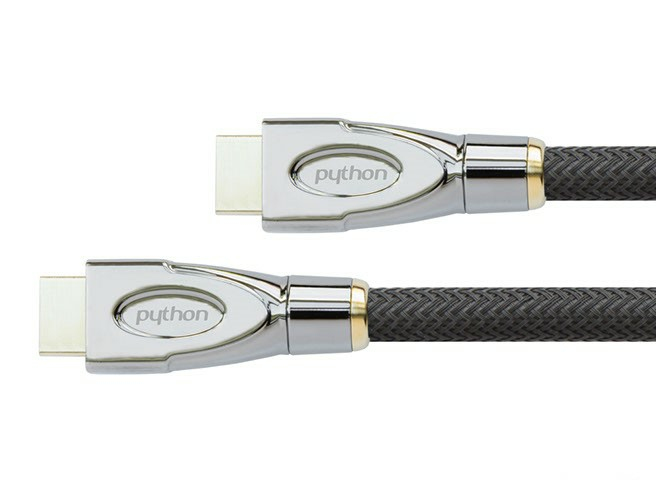Python HDMI« 2.1 Kabel 8K UHD-2 Nylongeflecht zwart 2m