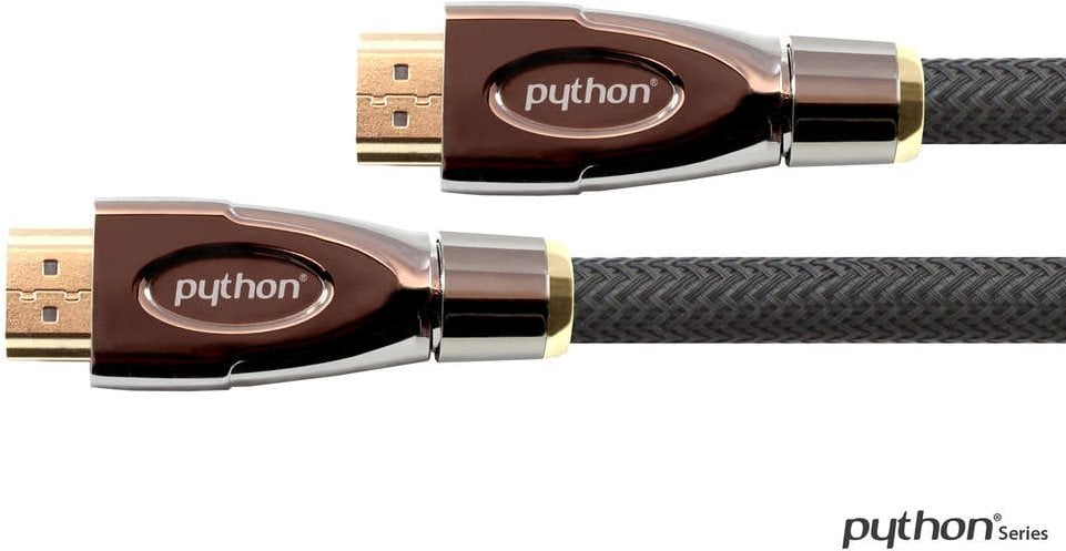Python HDMI« 2.0 Kabel 4K2K Nylongeflecht zwart 0,5m