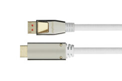 Python DisplayPort 1.4 an HDMI 2.0 Kabel Nylong. weiß 1m