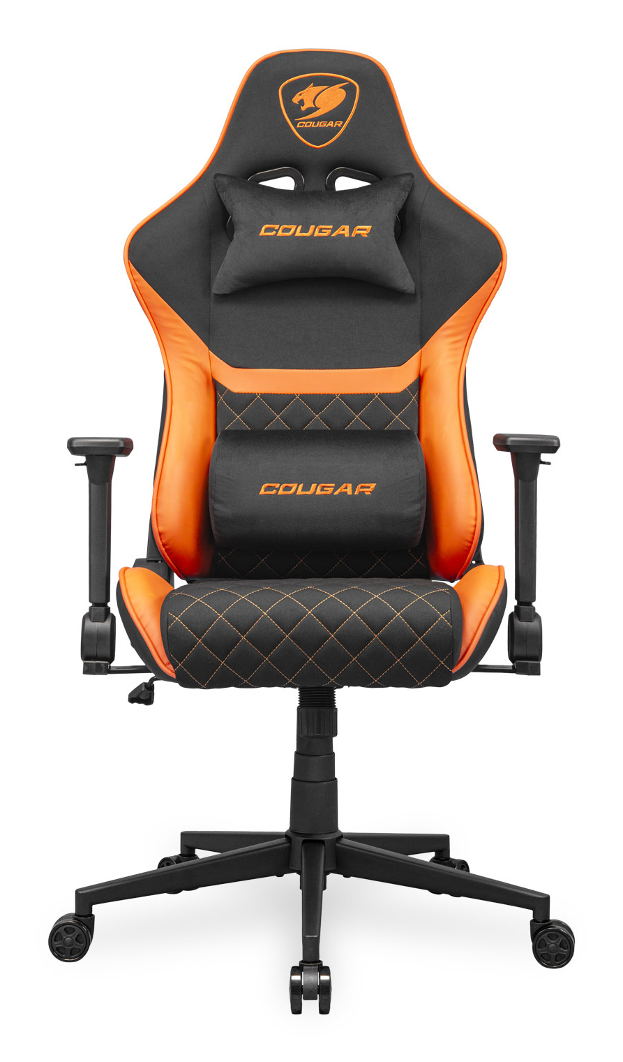 COUGAR CGR-A2F Universele gamestoel Gestoffeerde gevoerde zitting Zwart, Oranje