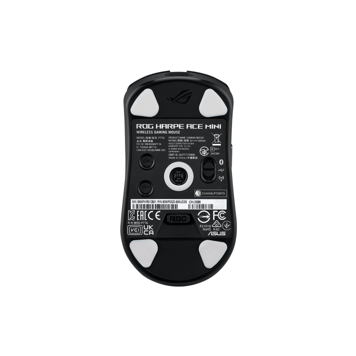 ASUS ROG Harpe Ace Mini muis Gamen Ambidextrous RF Wireless + Bluetooth + USB Type-C Optisch 42000 DPI - Afbeelding 3