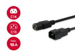 Equip 112101 electriciteitssnoer Zwart 3 m C14 stekker C13 stekker - Afbeelding 5