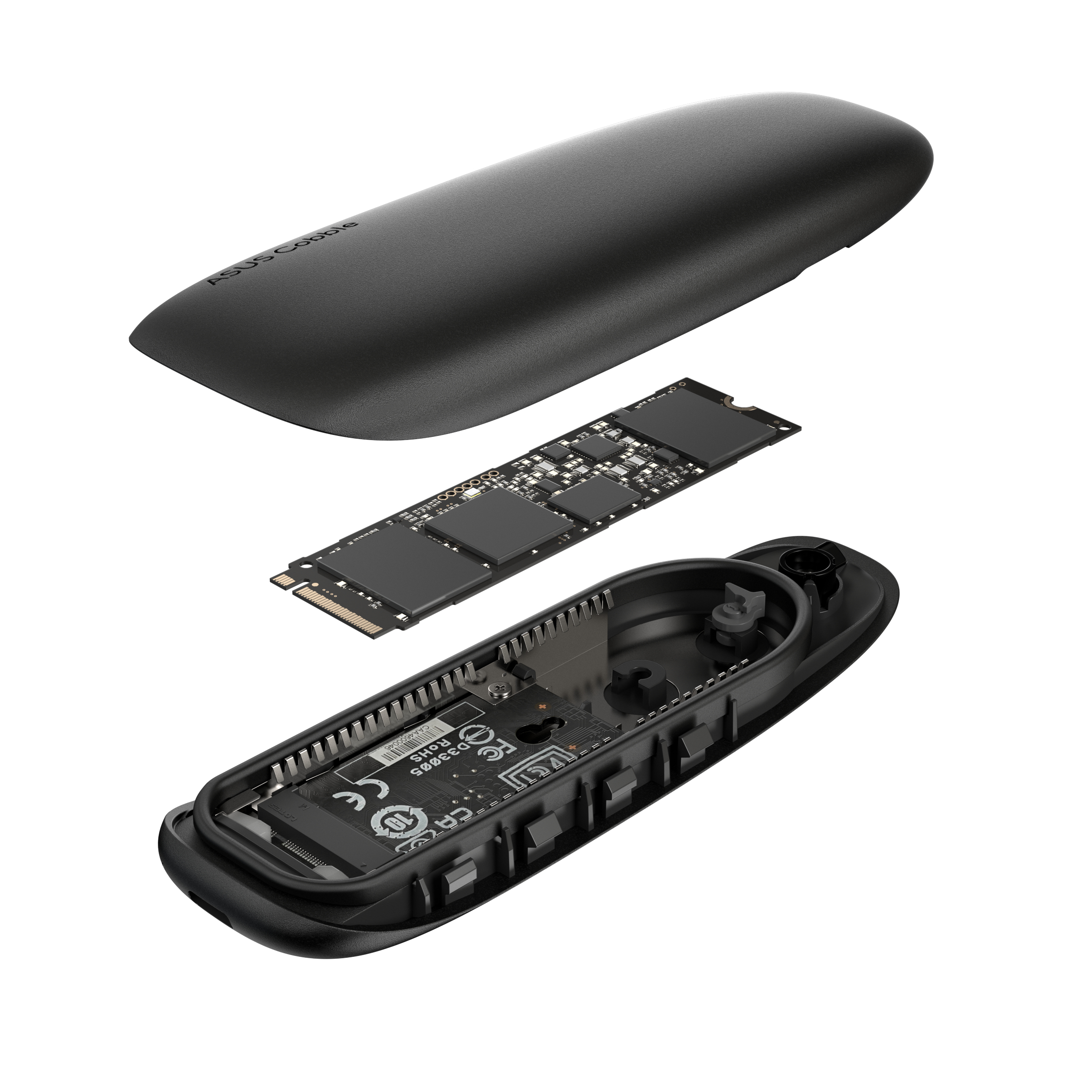 ASUS COBBLE Black (ESD-A1A/BLK) SDD-behuizing Zwart M.2 - Afbeelding 11