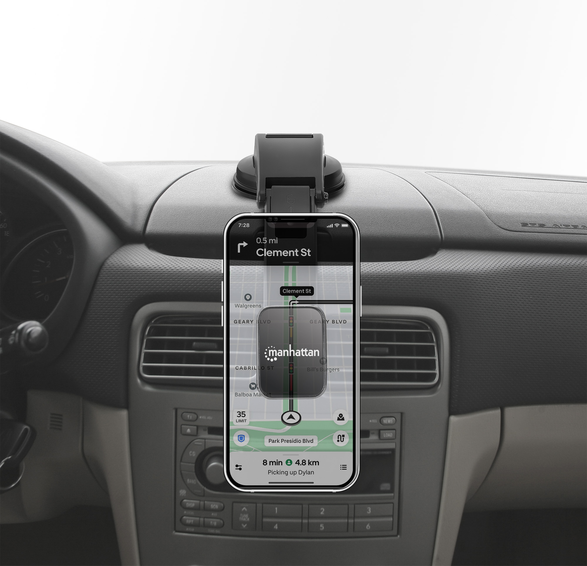 Manhattan 462525 houder Passieve houder Mobiele telefoon/Smartphone Zwart, Zilver - Afbeelding 7