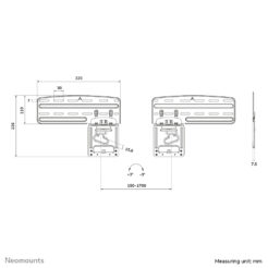 Neomounts WL30-265BL1 TV-beugel wand 43-85" Samsung schermen - ultra-vlak - Afbeelding 20