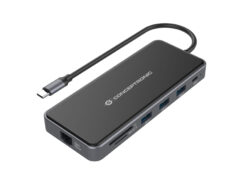 Conceptronic DONN15G laptop dock & poortreplicator Bedraad USB 3.2 Gen 1 (3.1 Gen 1) Type-C Grijs