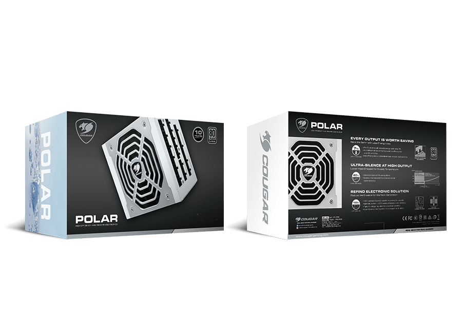 COUGAR Gaming POLAR power supply unit 1050 W 20+4 pin ATX ATX Zilver - Afbeelding 9