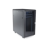 StarTech.com 4 Post 22U Netwerkkast, Vergrendelbare 19" Patchkast voor Computer / AV / IT / Data Apparatuur, Server Rack voor Bureau/Thuis met Wielen & Verstelbare Montagerails - Afbeelding 5