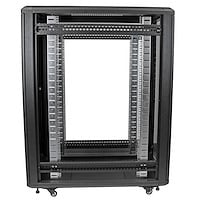 StarTech.com 4 Post 22U Netwerkkast, Vergrendelbare 19" Patchkast voor Computer / AV / IT / Data Apparatuur, Server Rack voor Bureau/Thuis met Wielen & Verstelbare Montagerails - Afbeelding 8