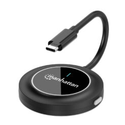 Manhattan Draadloze HDMI-adapter 1080p met USB-C-zender, dongle voor draadloze videoweergave vanaf een USB-C-apparaat naar een tv of HDMI-projector, vereist ontvanger van HDMI-presentatieset nr. 208420, zwart - Afbeelding 4