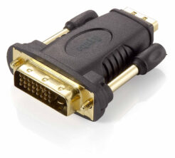 Equip 118908 tussenstuk voor kabels DVI (24+1) HDMI A Zwart