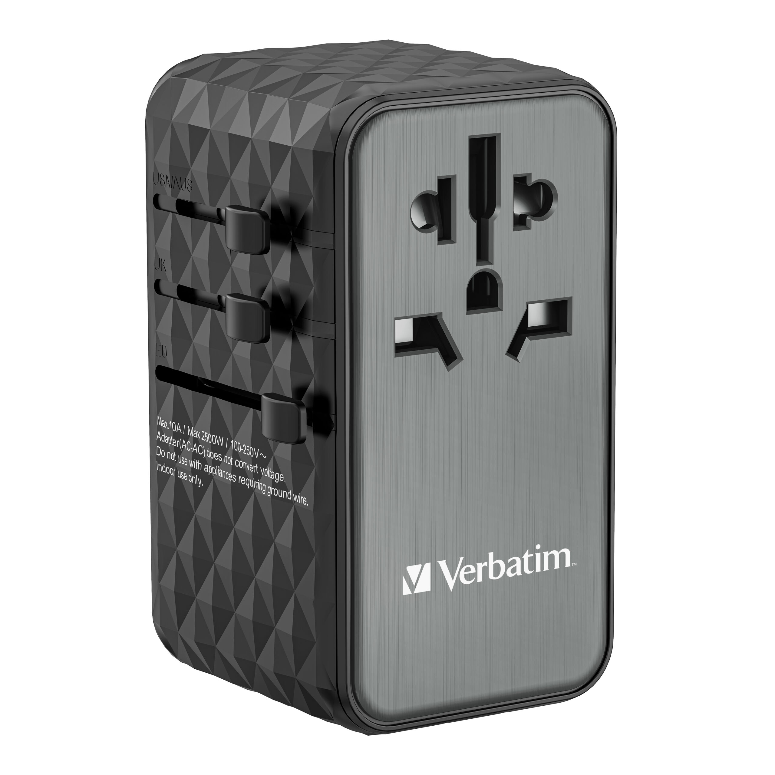 Verbatim UTA-06 100W GaN III universele reisadapter Met 2 x USB-C PD & QC 4+ & 2 x USB-A QC 3.0 poorten - Afbeelding 9
