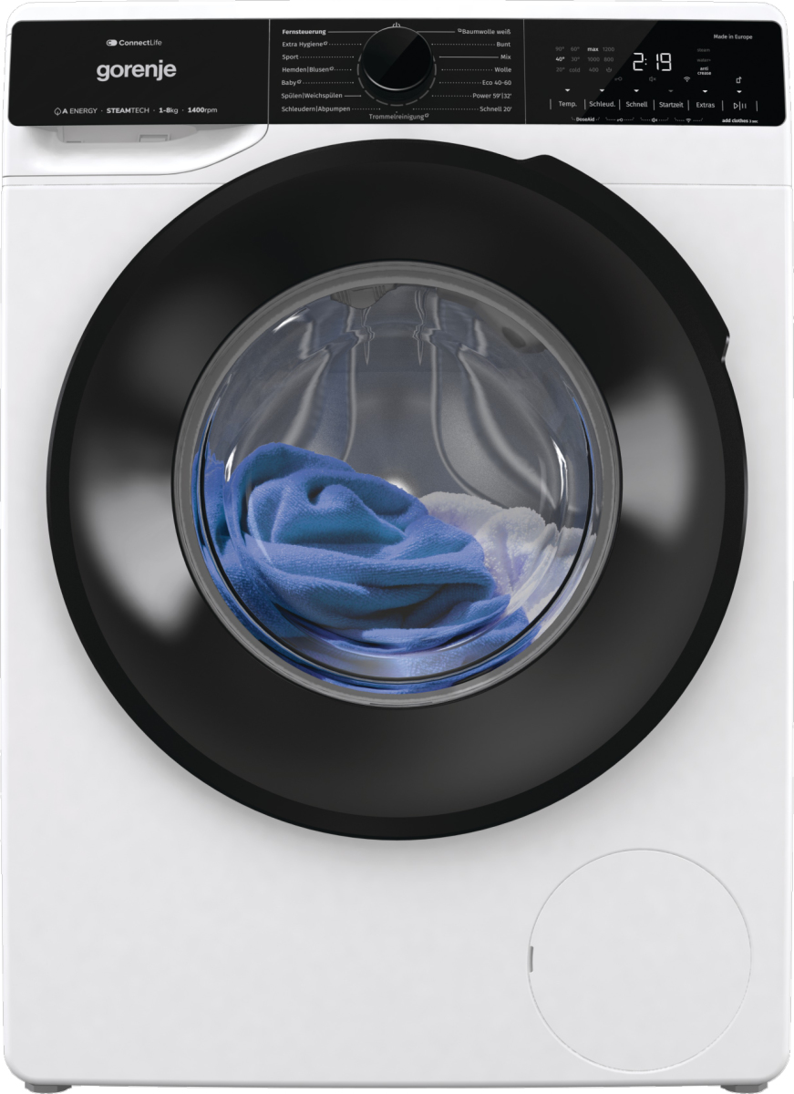 Gorenje W1PNA84ATSWIFI3 wasmachine Voorbelading 8 kg 1400 RPM Wit - Afbeelding 8