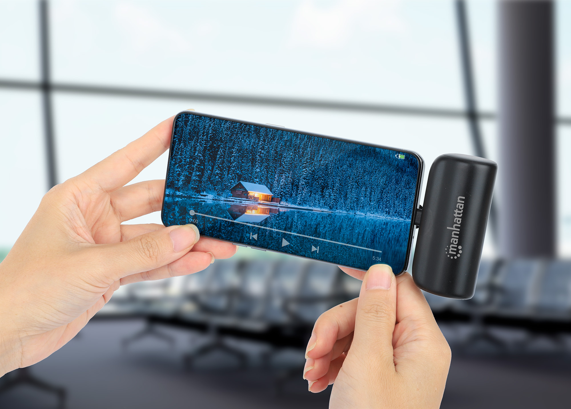 Manhattan 102636 powerbank Lithium-Ion (Li-Ion) 5000 mAh Zwart - Afbeelding 11