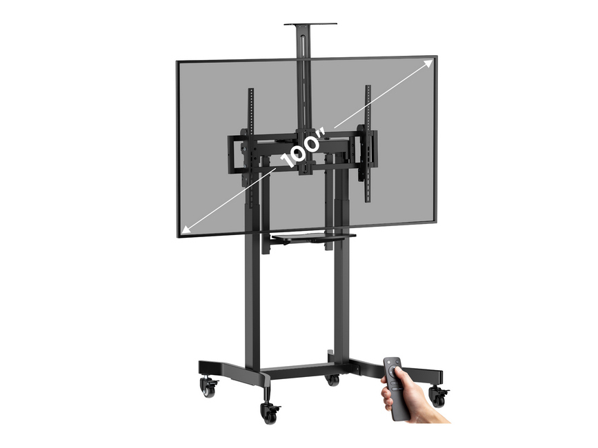 Equip 55"-100” Gemotoriseerde Mobiele LFD Trolley - Afbeelding 13