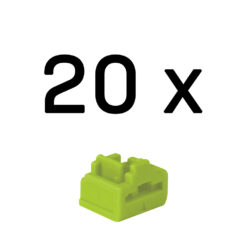 Lindy 47895 poortblokker RJ-45 Groen Acrylonitrielbutadieenstyreen (ABS) 20 stuk(s)