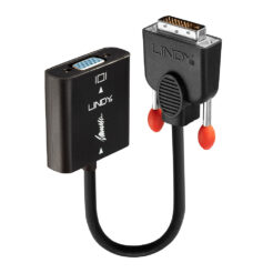 Lindy 38189 video kabel adapter 0,1 m DVI-D VGA (D-Sub) Zwart - Afbeelding 2