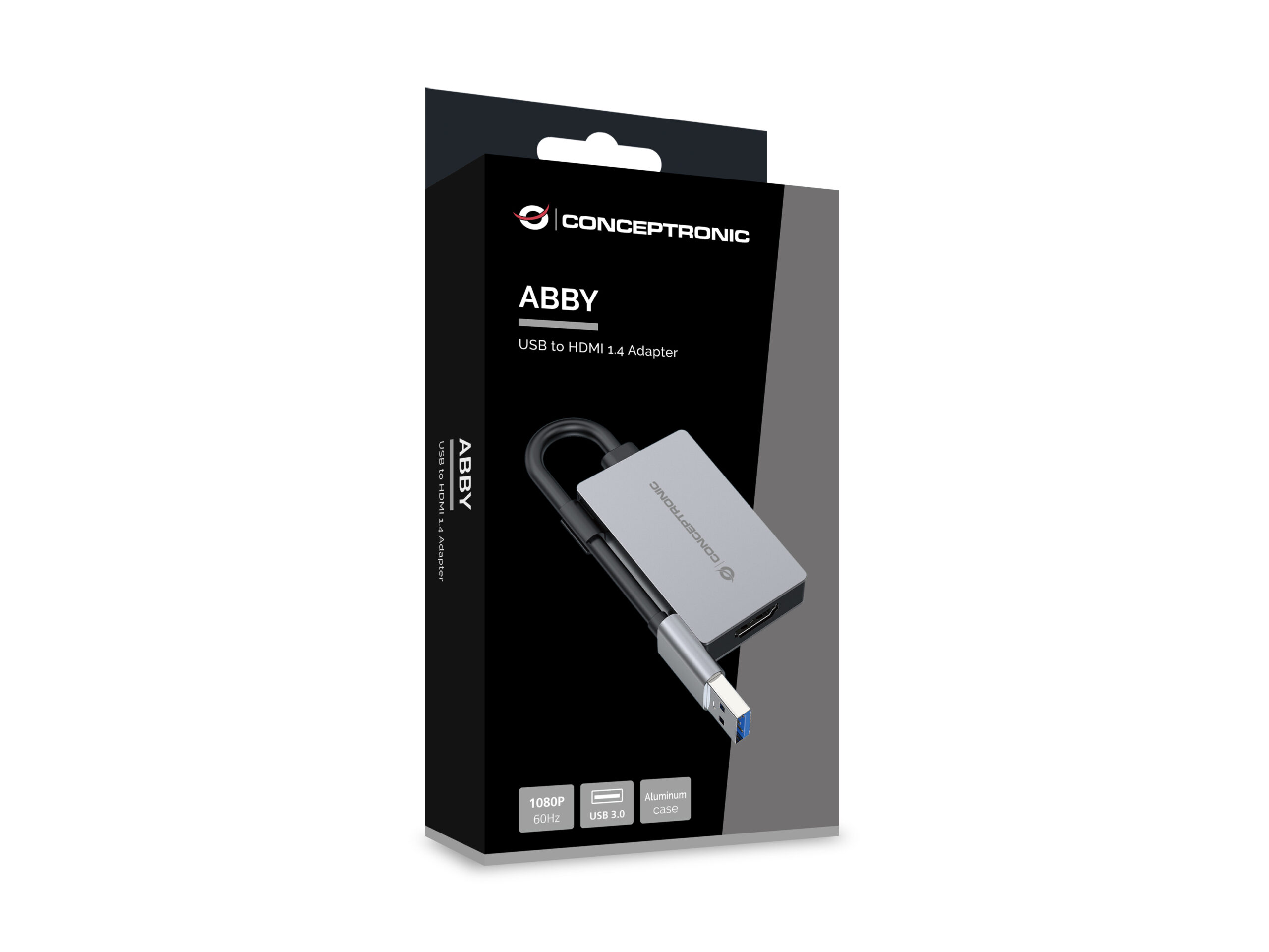 Conceptronic ABBY22G USB grafische adapter 1920 x 1080 Pixels Grijs - Afbeelding 7
