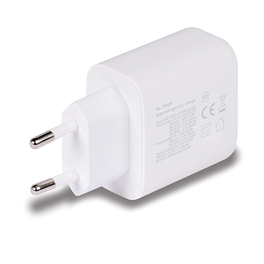 Lindy 73424 oplader voor mobiele apparatuur Universeel Wit AC Snel opladen Binnen - Afbeelding 3