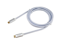 Equip 128360 USB 3.2 Gen 2 C naar C kabel, M/M, 3.0m, PD 100W, 4K/60Hz, 10Gbps, Wit - Afbeelding 2