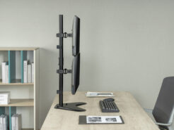 Equip 17“-32” Dubbele Verticale Monitorstand - Afbeelding 9